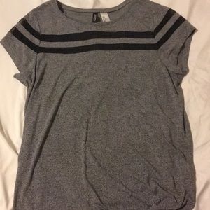 T shirt with mesh strips